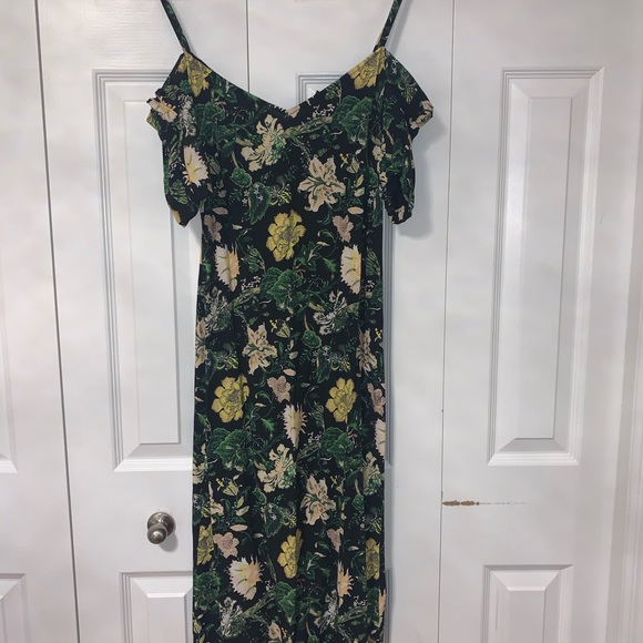 Club Monaco Off the Shoulder Floral Dress - Picture 4 of 5